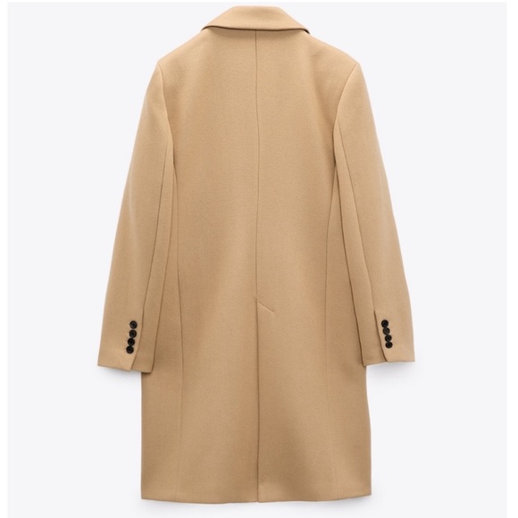 NWT ZARA Menswear Style Wool Coat Manteco - Picture 13 of 16